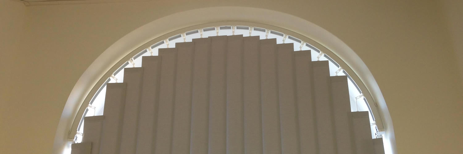 Arch shaped Vertical Blind 3 Murphys Blinds